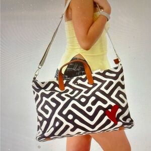 Chelsie Canvas Printed Tote Bag